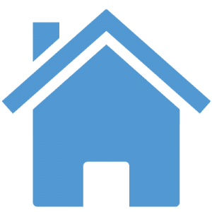 blue simple house